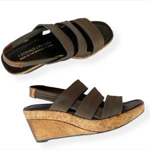 Donald J. Pliner Shoes 7.5 Wedges Bronze Cork Nice